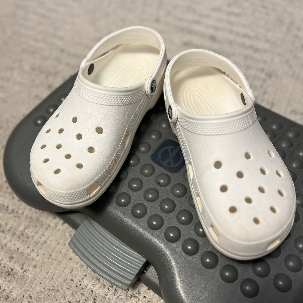 White Unisex Crocs